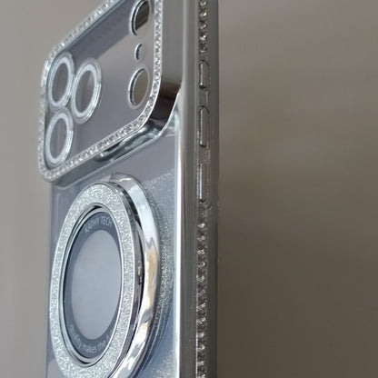Coque iPhone 17 Pro Cristal Chic argent One2K – vue de côté

